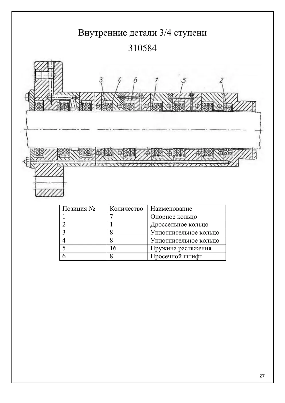 Каталог деталей и сборочных единиц компрессорной установки 4HR (Borsig), стр. 27