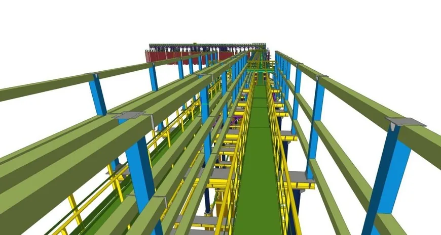 3D-модель технологической эстакады, разработанная Смарт НефтеГаз
